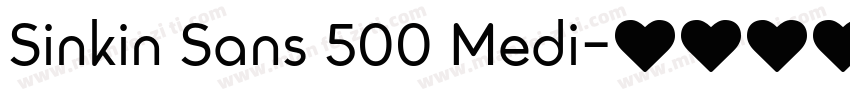 Sinkin Sans 500 Medi字体转换